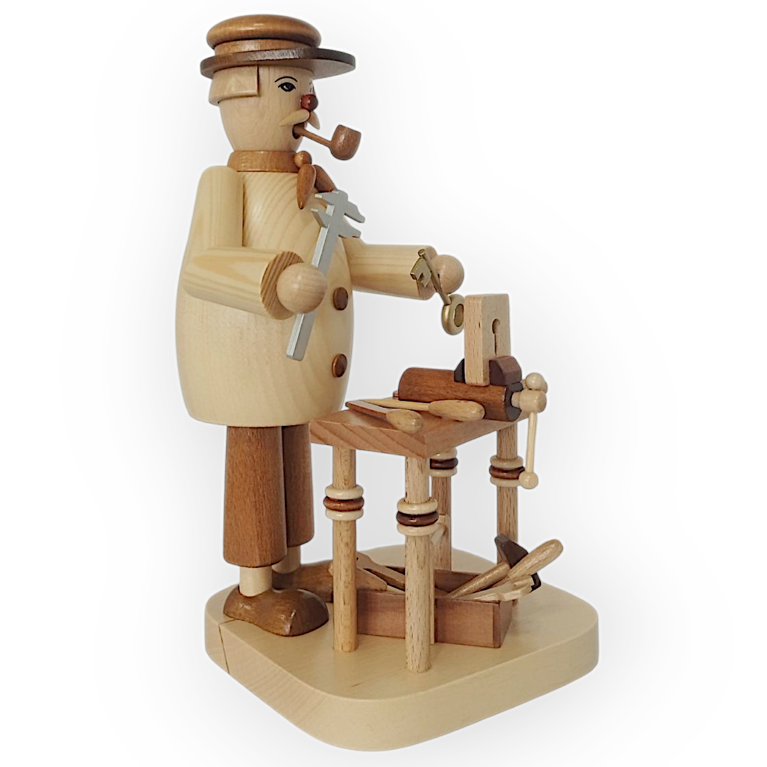 Räuchermann Schlosser, natur – Bild 6