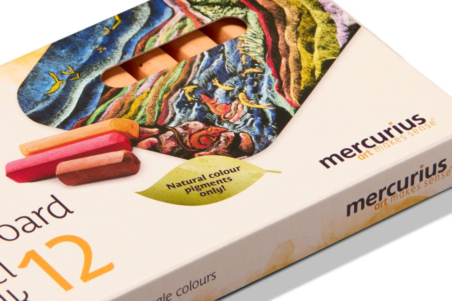 Tafelpastellkreide – sortiert 16 Farben von Mercurius – Art Makes Sense – Bild 4