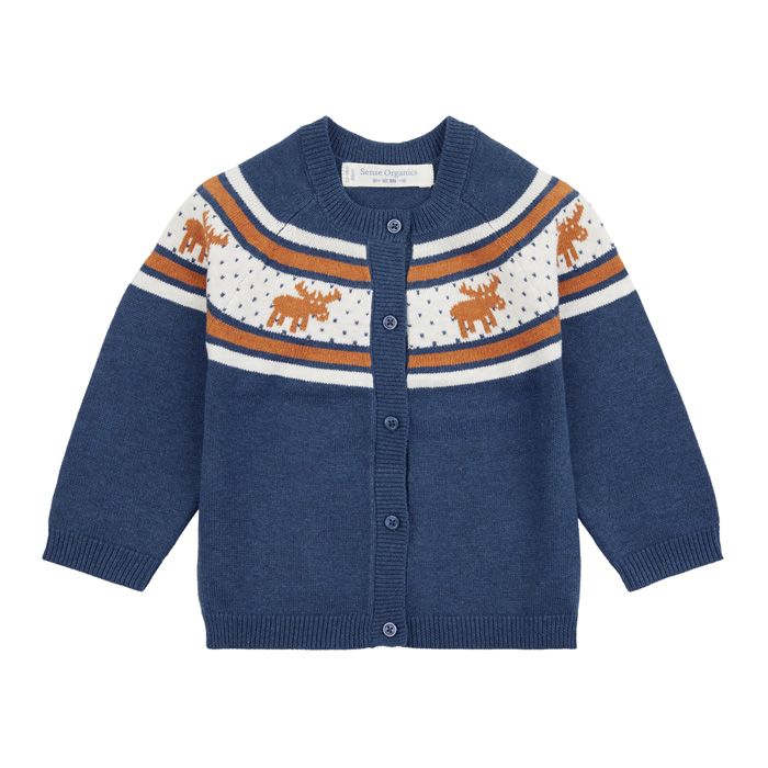 Bio Baby Strickjacke Rentier, Maxim von sense organic – Bild 2