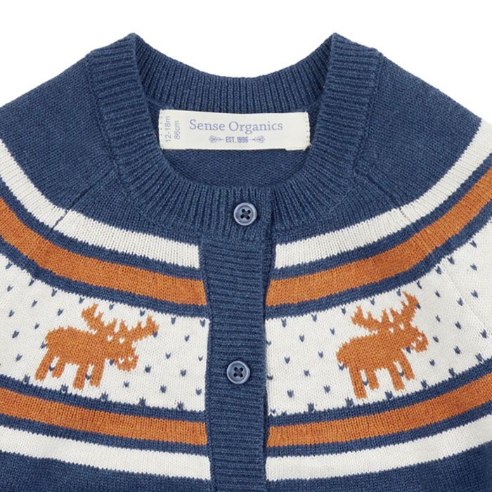Bio Baby Strickjacke Rentier, Maxim von sense organic – Bild 3