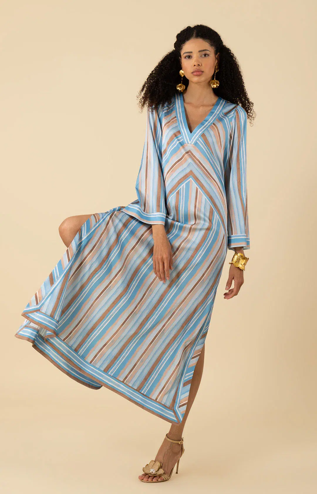 Hale Bob Maxikleid “Blau Mix” – Bild 3