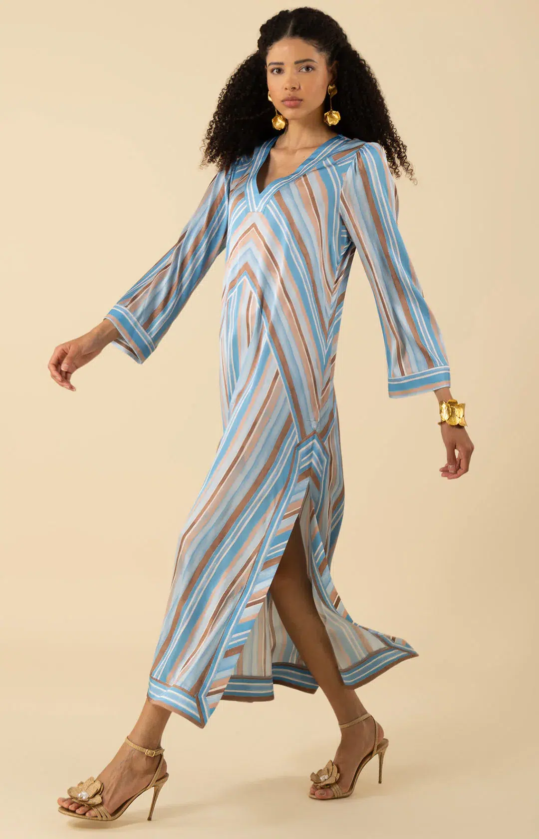 Hale Bob Maxikleid “Blau Mix” – Bild 2