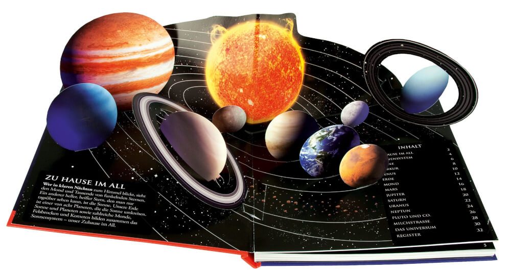 Kinder-Weltraumatlas mit Pop-up-Planeten Buch von DK – Bild 2