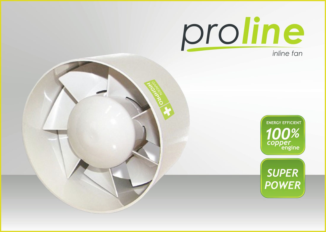 Inline Fan 100mm – Zuluftventilator für Anbauräume