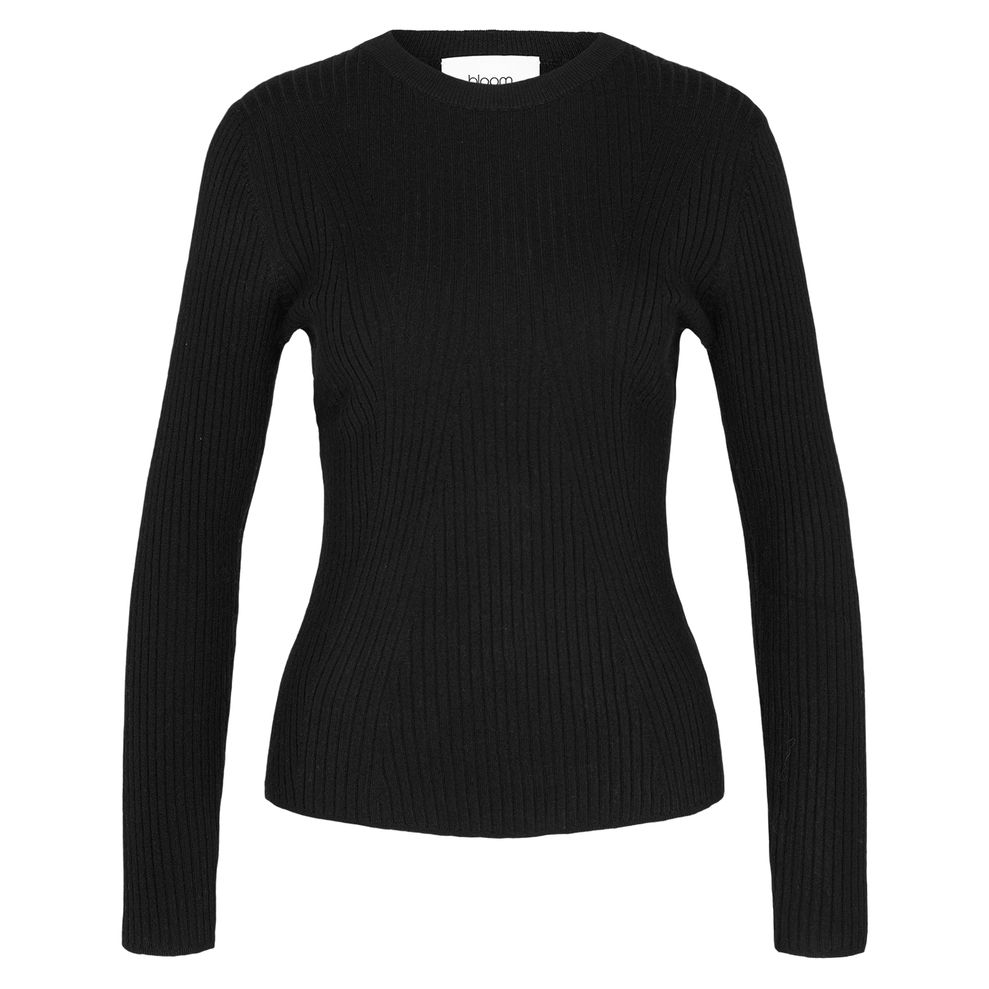 Bloom Pullover Rundhals “Ripp Schwarz”