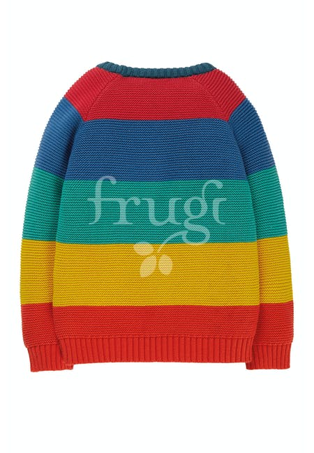 Bio Regenbogen-Strick-Pullover von Frugi – Bild 3