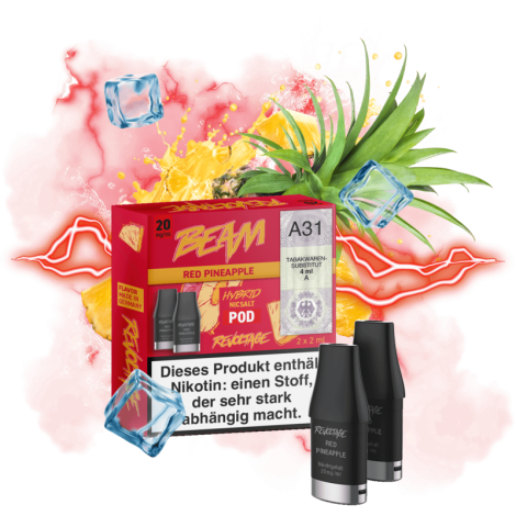 Nachhaltiges Dampfen Revoltage Beam Dual – Red Pineapple Pod – 2er Pack Innovativ