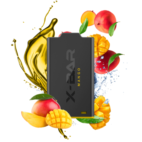 Vape-Mods X-Bar X-Shisha – Ice Mango Pod – 1er Pack Verantwortungsvoll