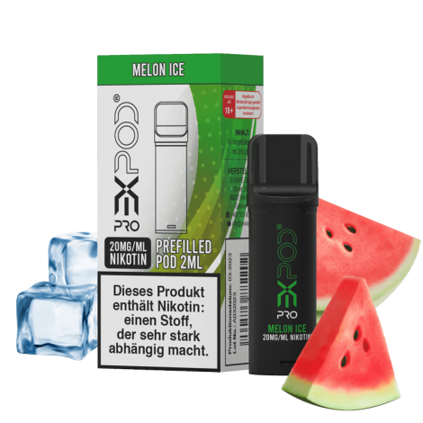 Weihnachtsspecials eXvape EXPOD Pro – Melon Ice Pod – 1er Pack Verspielt