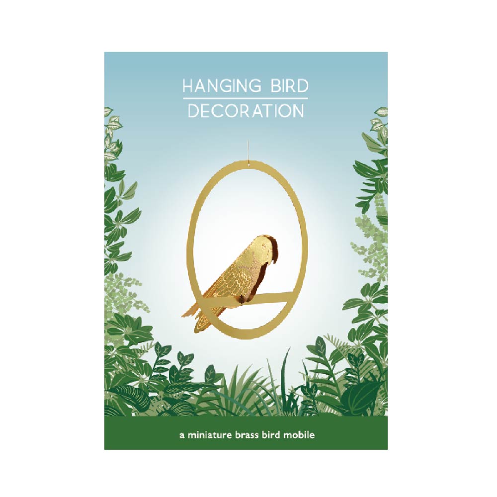 Another Studio – HANGING BIRD – Mini Mobile aus Messing – Bild 6