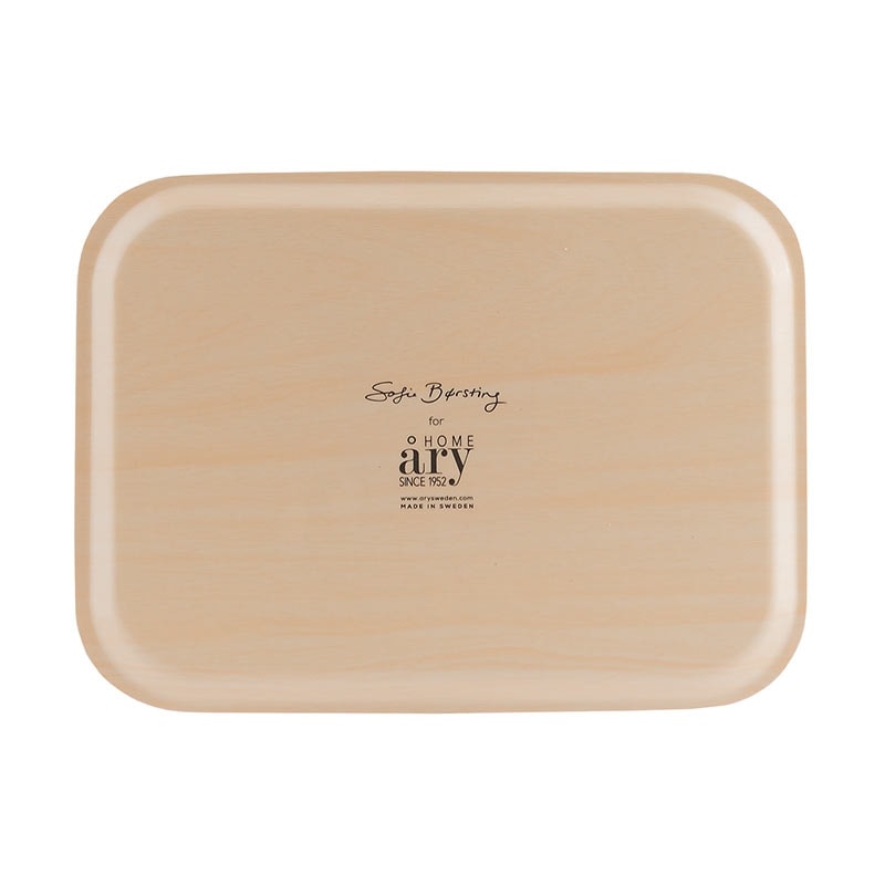 ÅRY HOME – Tablett aus Birkenholz – Feather White – 27x20cm – Bild 3