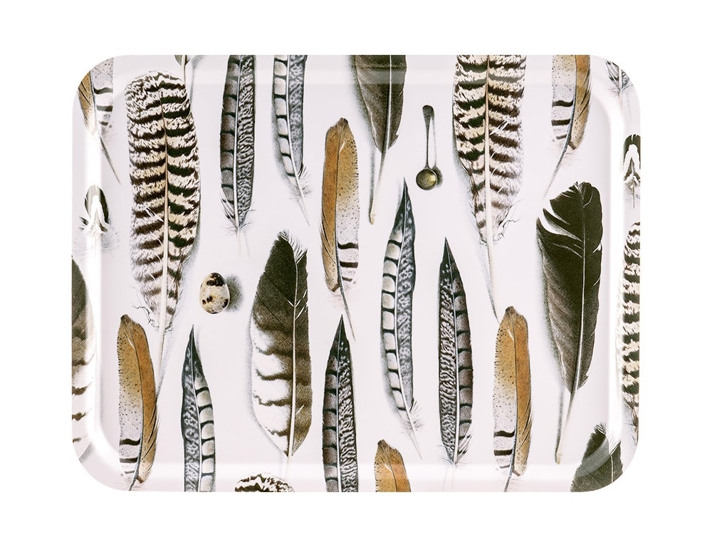 ÅRY HOME – Tablett aus Birkenholz – Feather White – 27x20cm – Bild 2