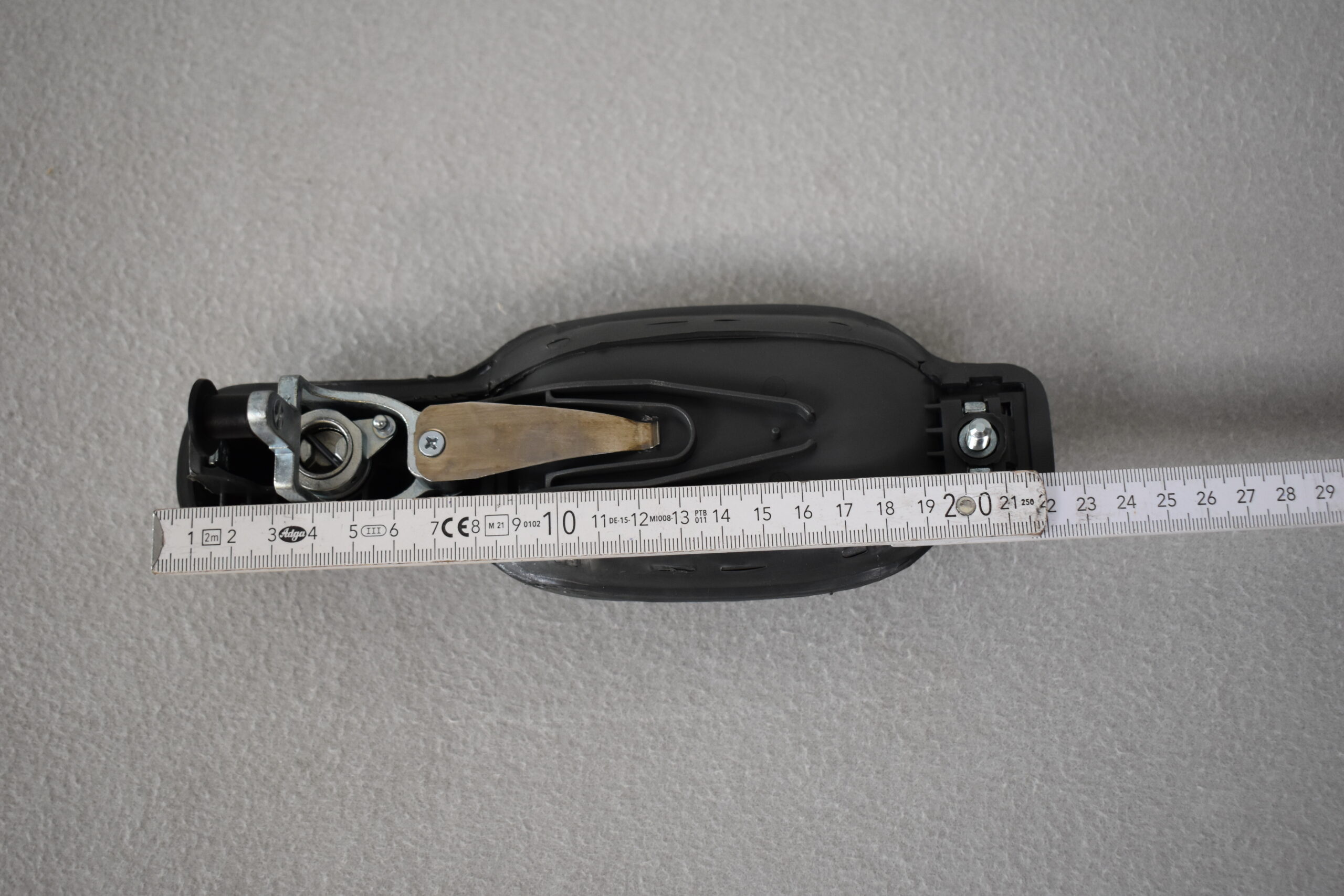 Außengriff für Aufbautür mit Schlüssel; grau – Bild 7