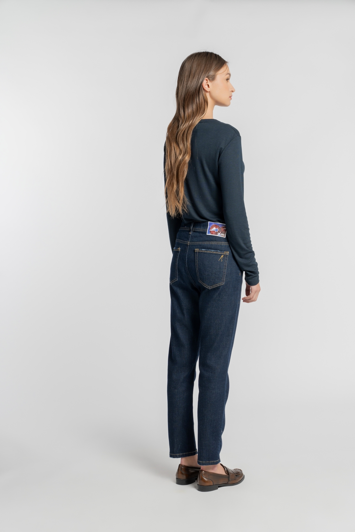 Goldgarn Jeans “C4 Relaxed Fit” Darkblue – Bild 2