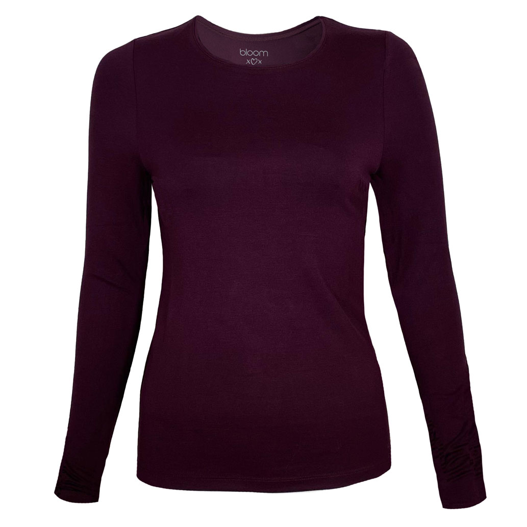 Bloom Longsleeve Shirt “Burgundy”