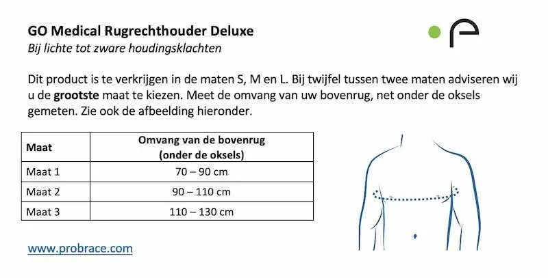 GO Medical Oberer Rücken Geradehalter Deluxe – Bild 7