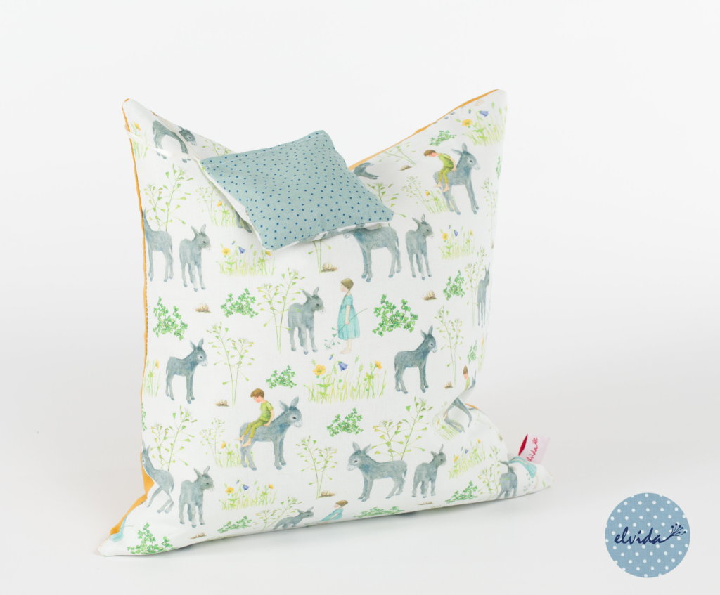 Kissen Eselkind – senf – Bild 2