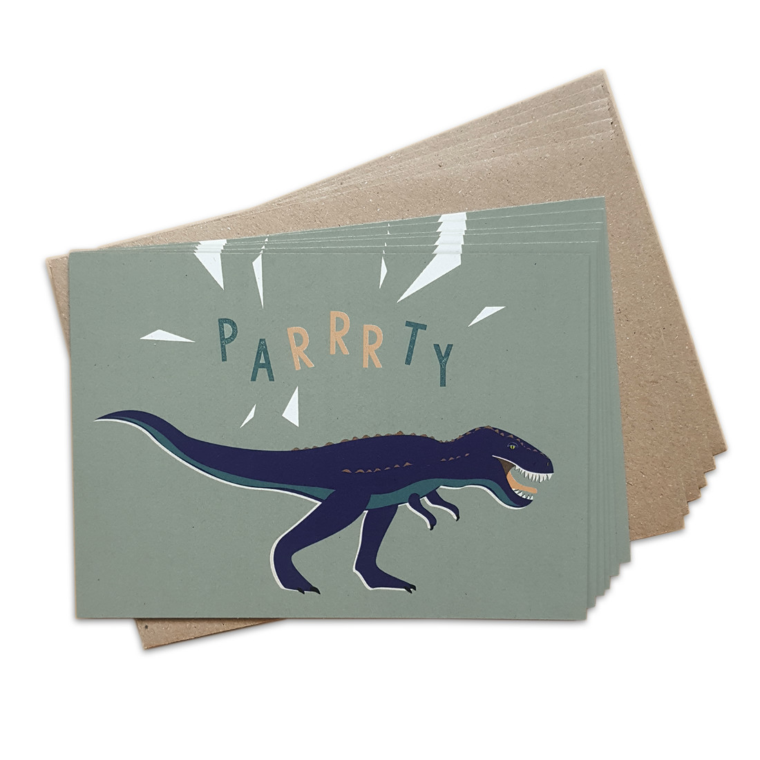 Einladungskarten ‚Dinosaurier‘ | 6er-Set von TELL ME – ORGANIC GOODS