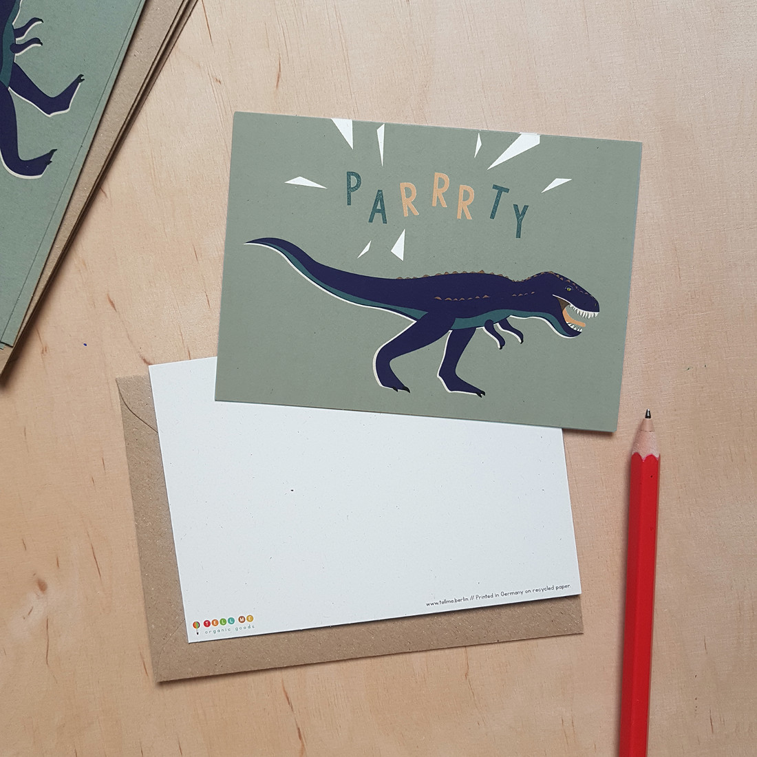 Einladungskarten ‚Dinosaurier‘ | 6er-Set von TELL ME – ORGANIC GOODS – Bild 2