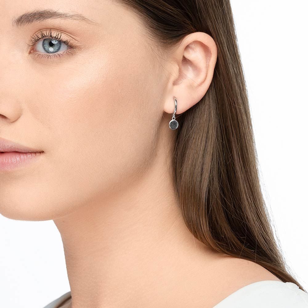 Leaf Single Creole “Platelet”, 925 Sterlingsilber – Bild 2