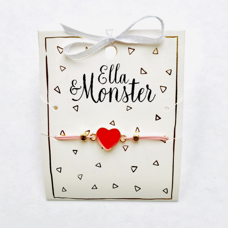 Armband Rotes Herz von Ella&Monster