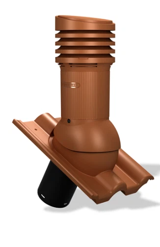 Entlüfterkamin EVO DN125 für Nelskamp Sigma Dachziegel Dachlüfter Entlüfter
