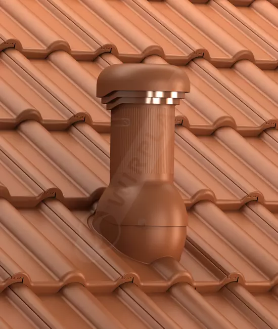 Entlüfterkamin PRO DN125 für Tondach Dachziegel Dachlüfter Entlüfter