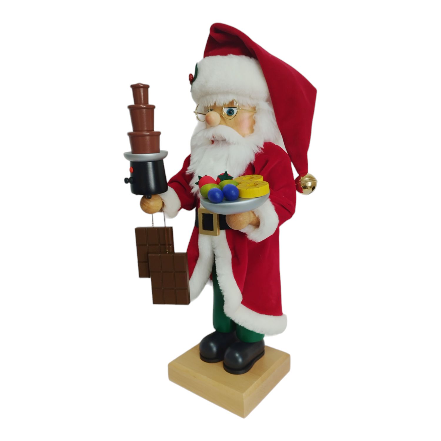 Nussknacker Weihnachtsmann mit Schokobrunnen – Bild 4