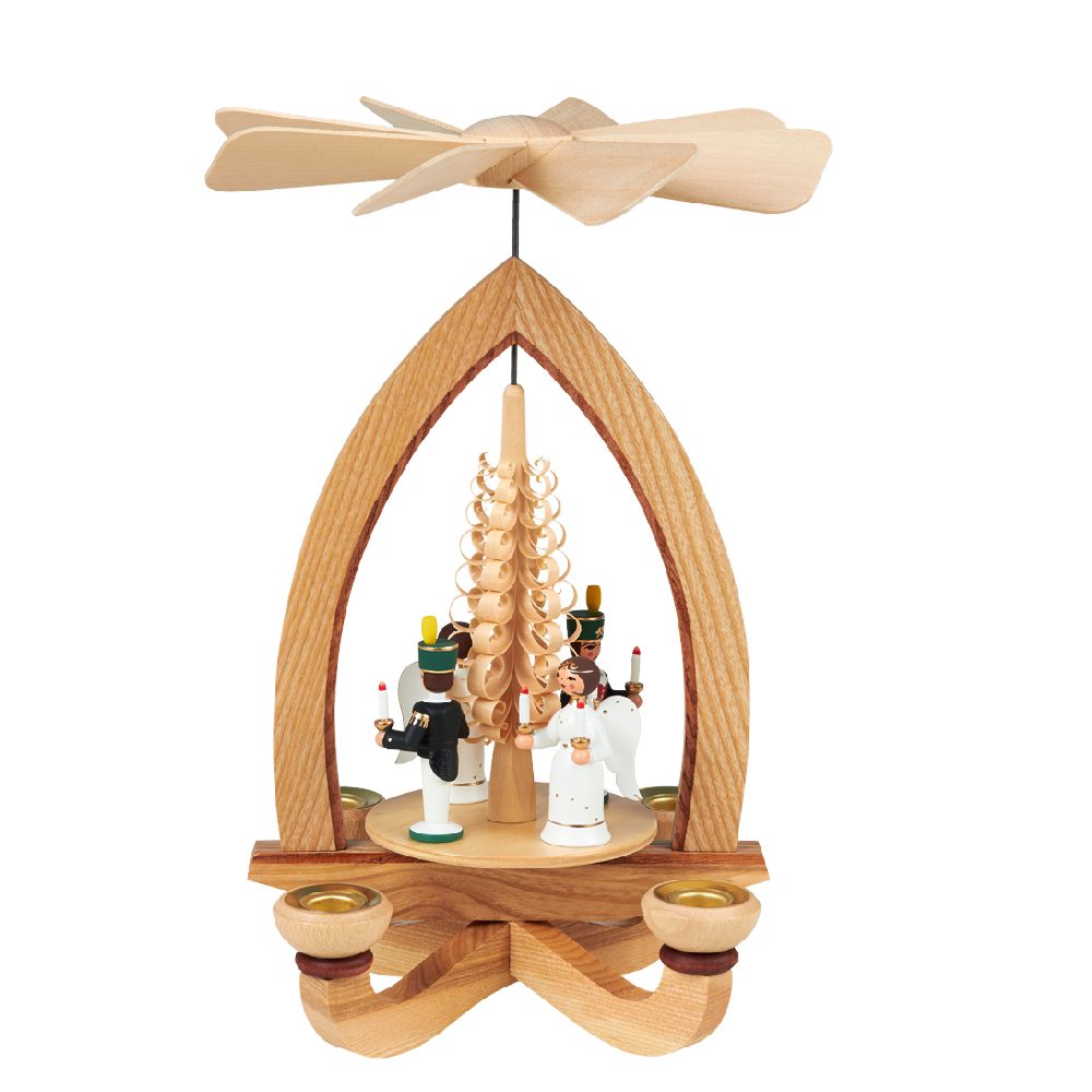 Tischpyramide Lichterengel & Lichterbergmann – Bild 2