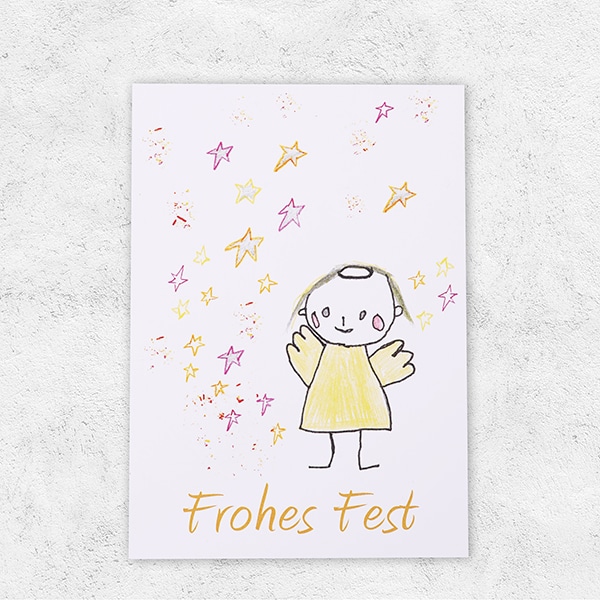 Postkarte Engel „Frohes Fest“