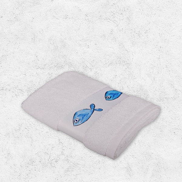 Gästehandtuch mit Fischen – Bild 4