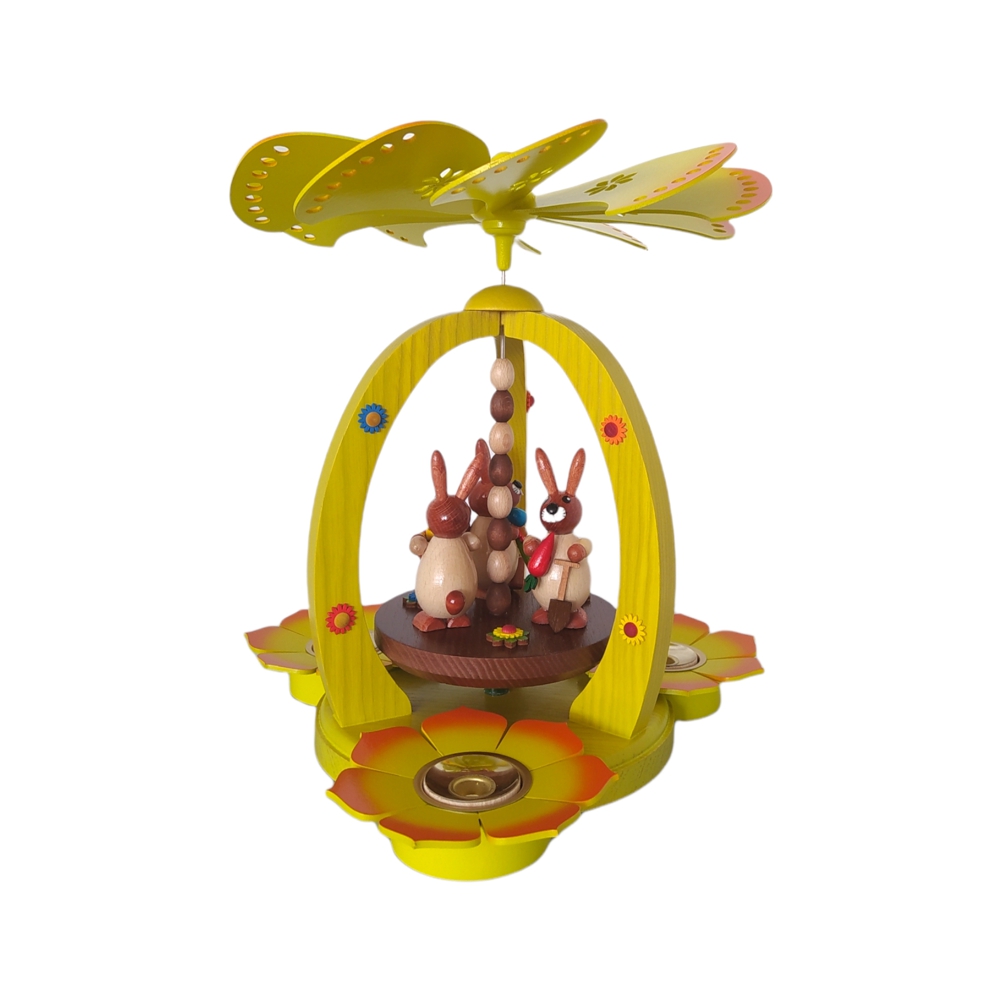 Motiv 2 Osterpyramide 3 Hasen, bunt – Bild 2