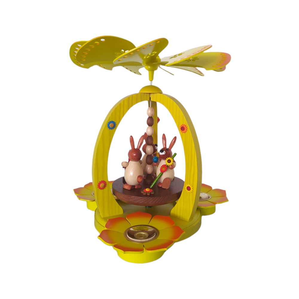 Motiv 2 Osterpyramide 3 Hasen, bunt – Bild 3