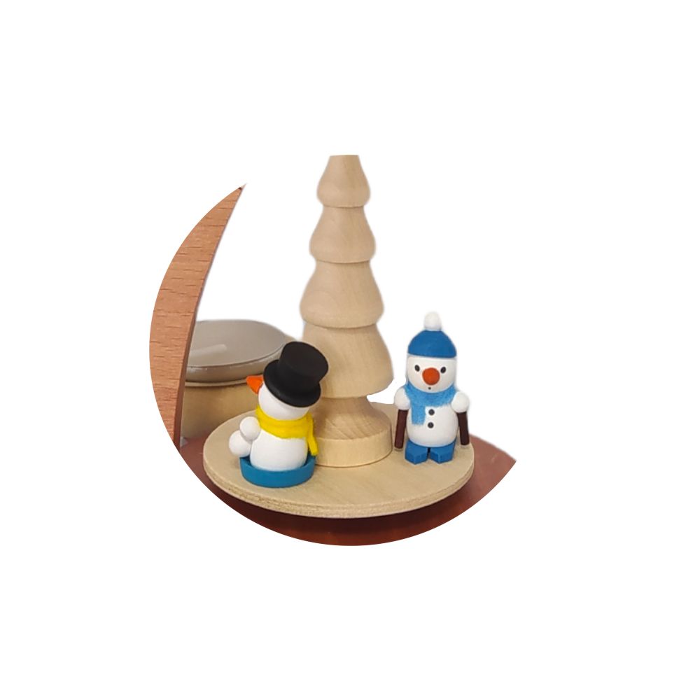 Design Teelichtpyramide Schneemänner – Bild 6