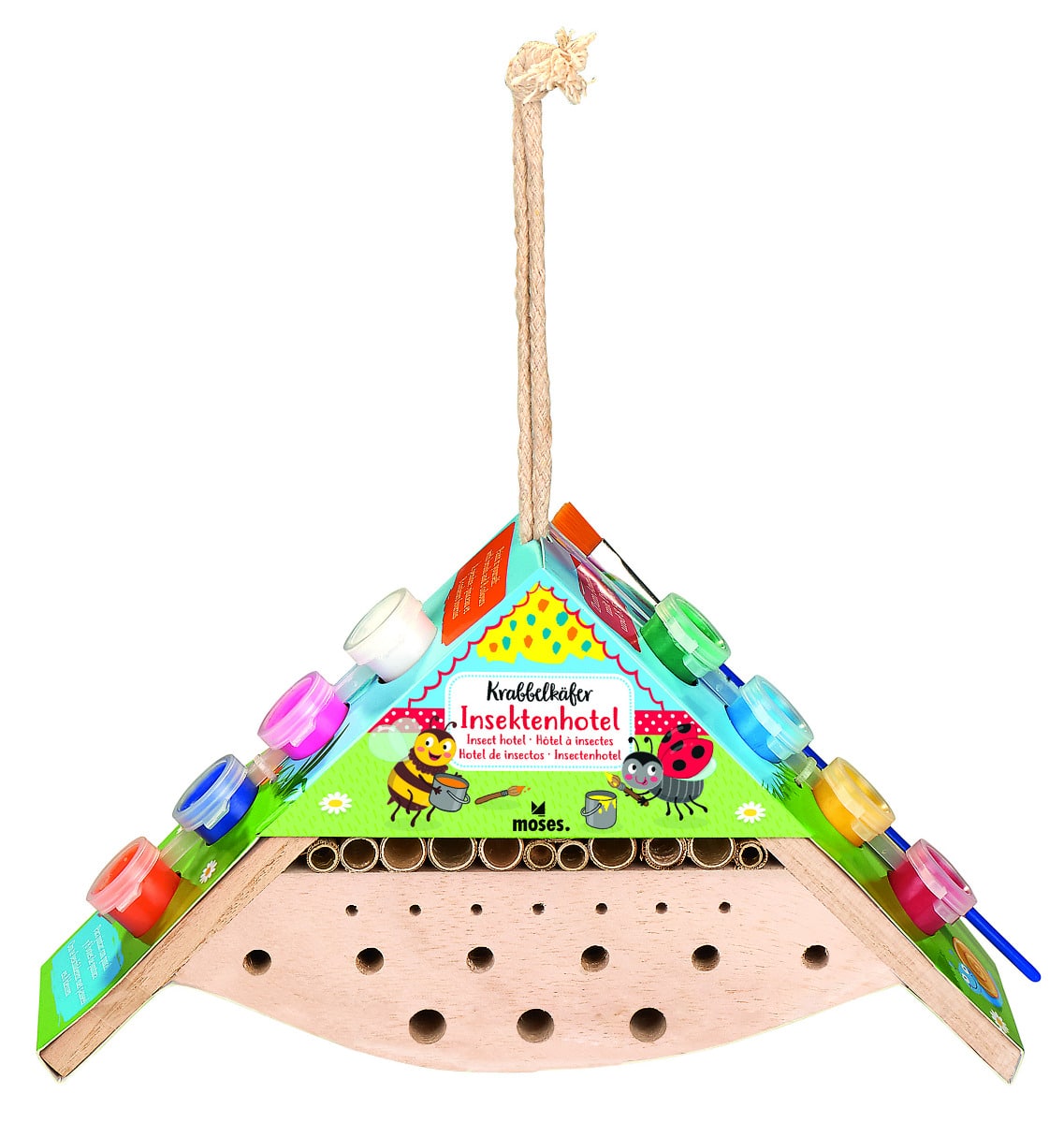 Kleines Insektenhotel zum Bemalen