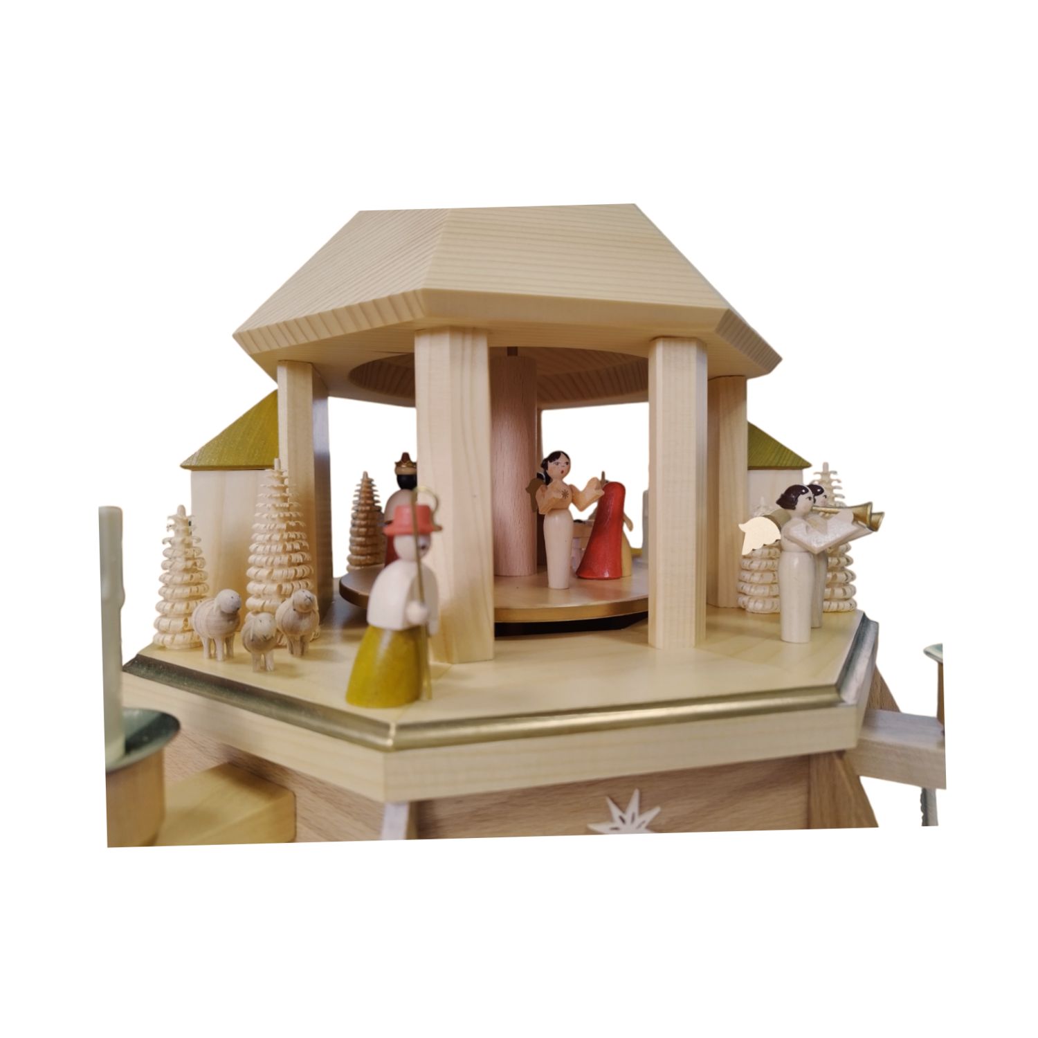 Pyramide Christi Geburt natur, elektrisch beleuchtet – Bild 8