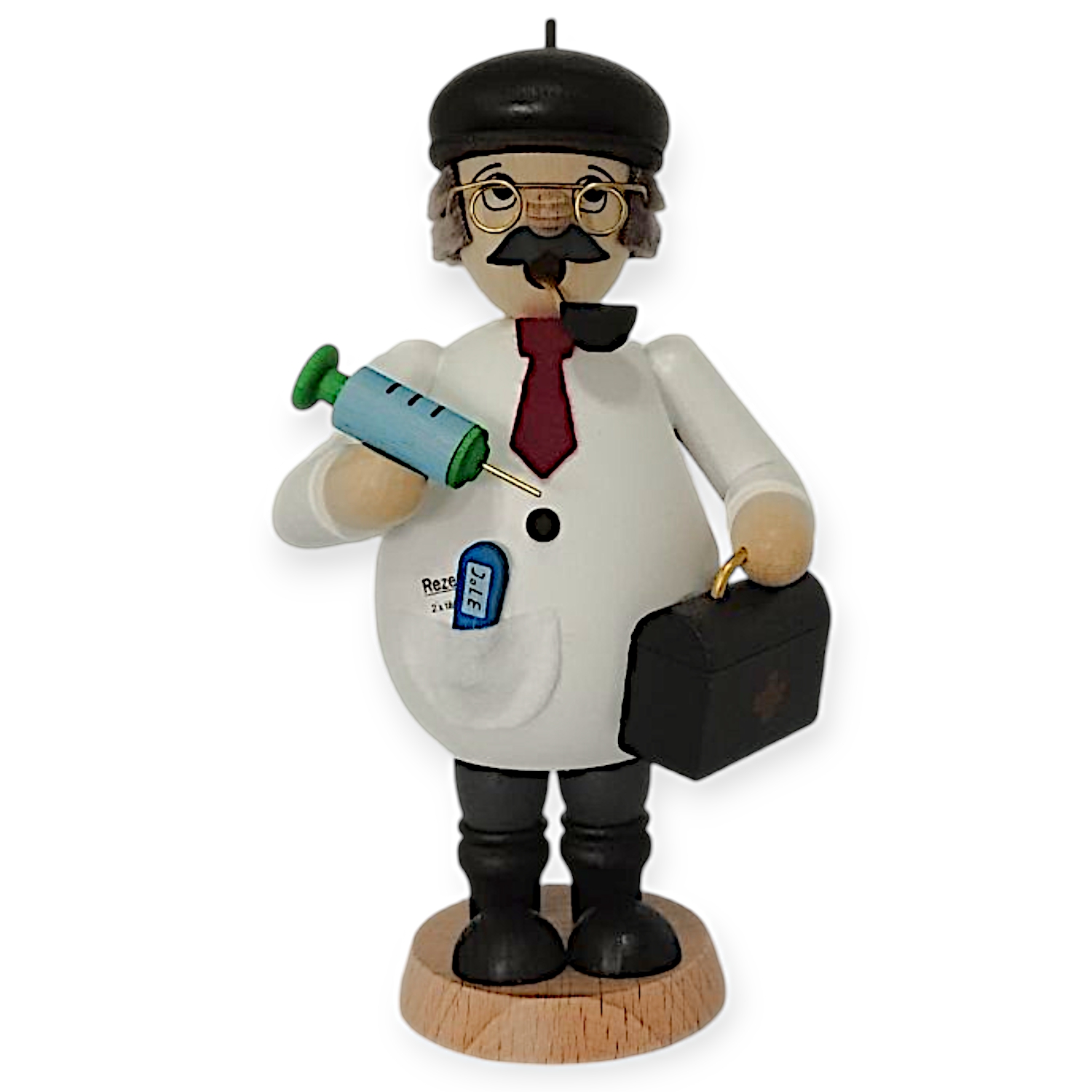 Räuchermann Arzt, farbig – Bild 2