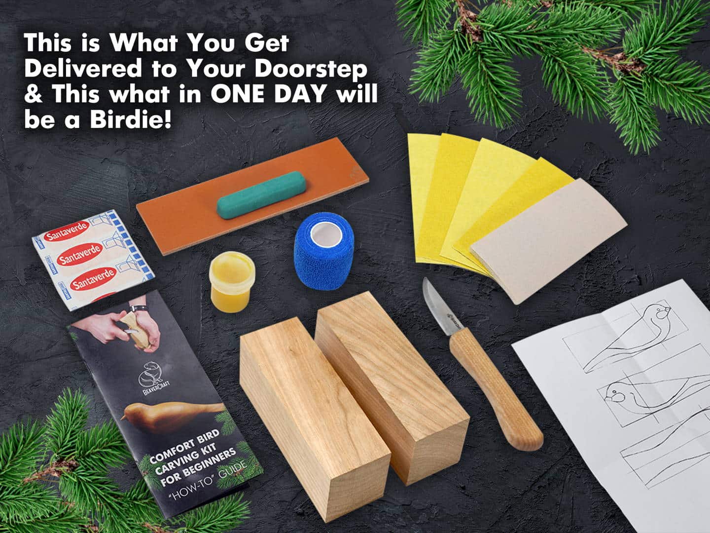 Vogelschnitzset für Fortgeschrittene – Bild 9