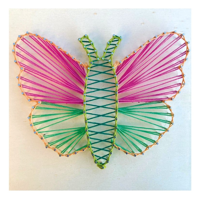 Nagelbild Schmetterling