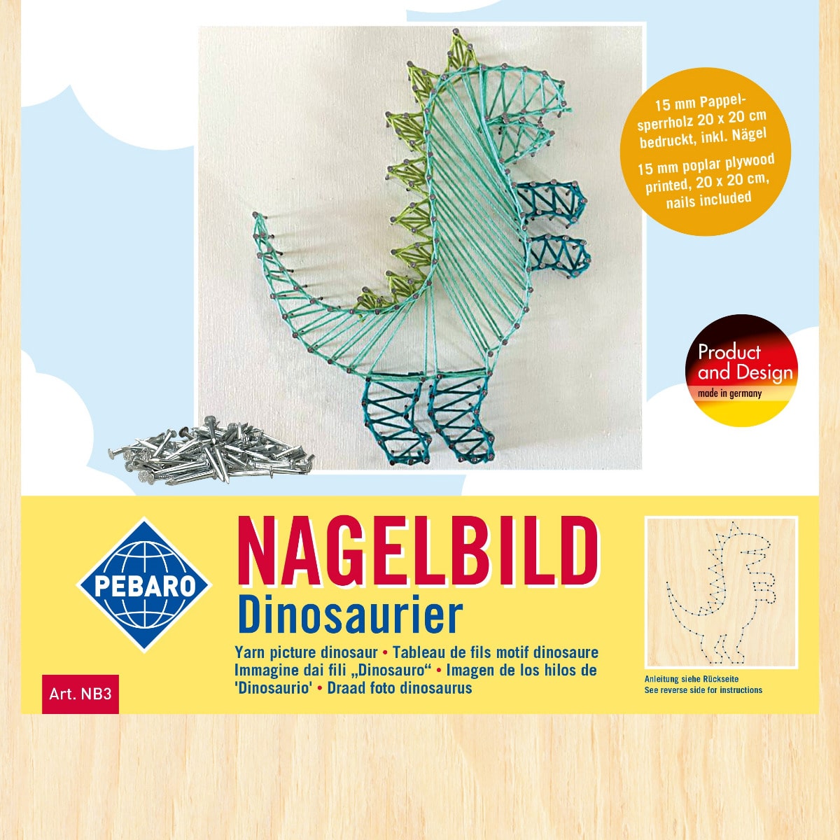 Nagelbild Dinosaurier – Bild 3