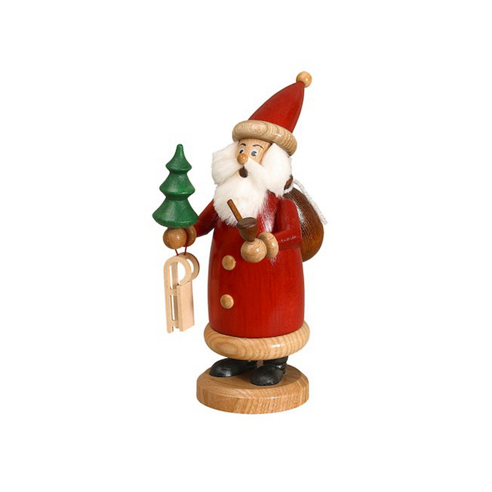 Räuchermann Weihnachtsmann rot, klein
