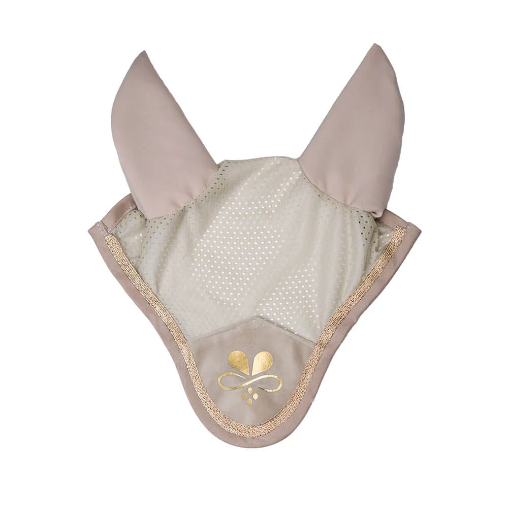 Fliegenohren Glitzer Velvet Beige