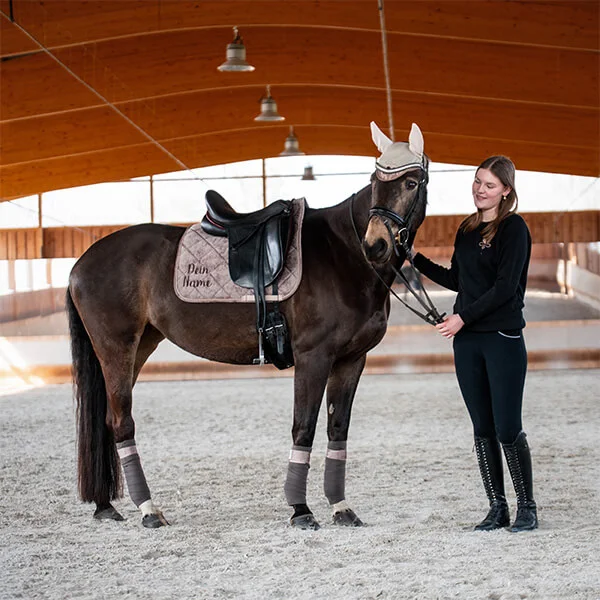 Fliegenohren Velvet Marble Mocca – Bild 4