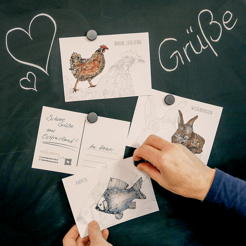 Postkarte „Karpfen“ – Bild 4