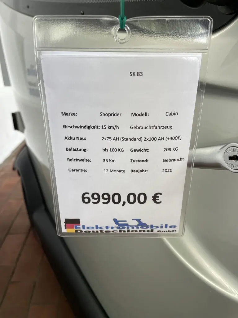 Elektromobil Shoprider Kabin (gebraucht) – Bild 9