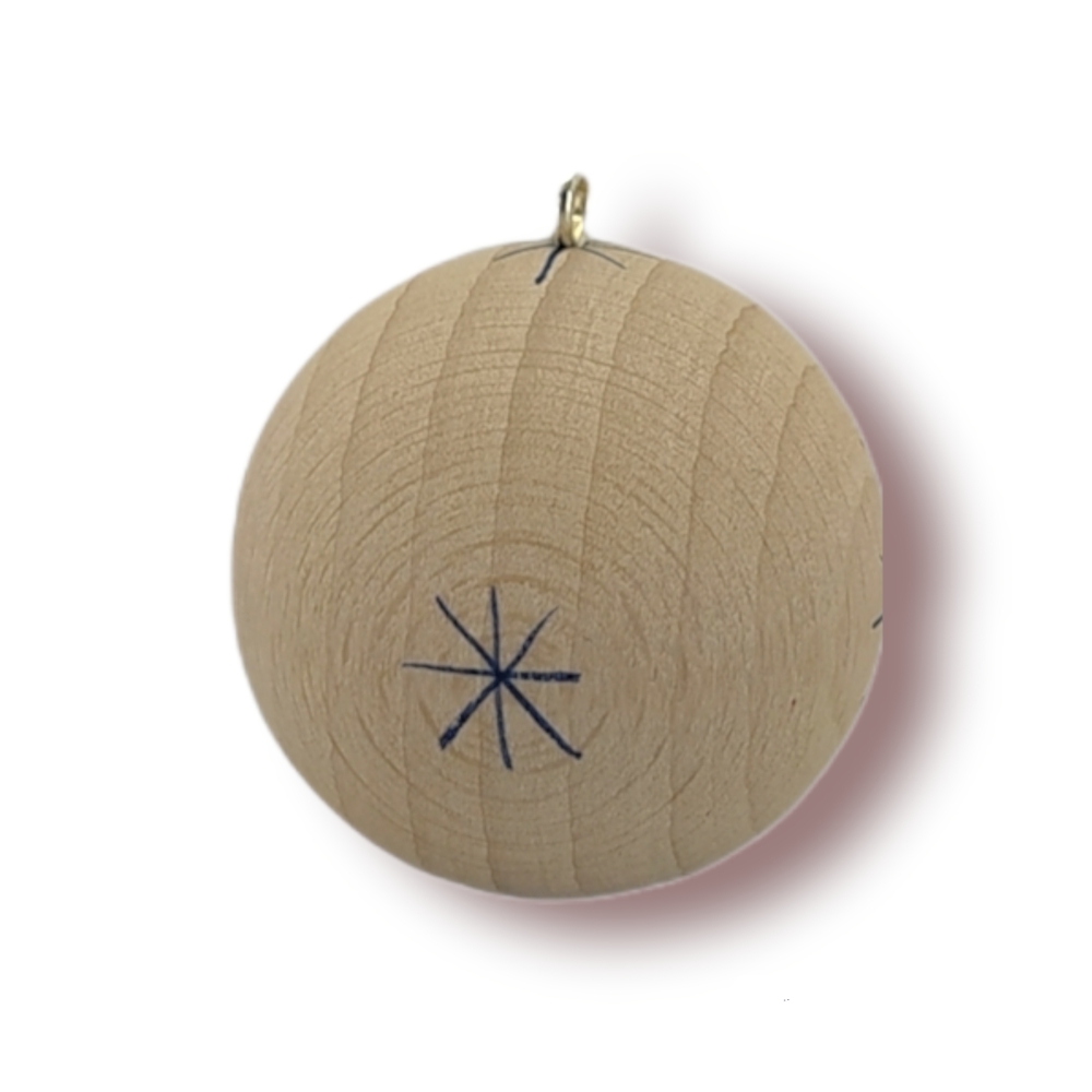 Baumbehang Christbaumkugel klein, weiss – Bild 2