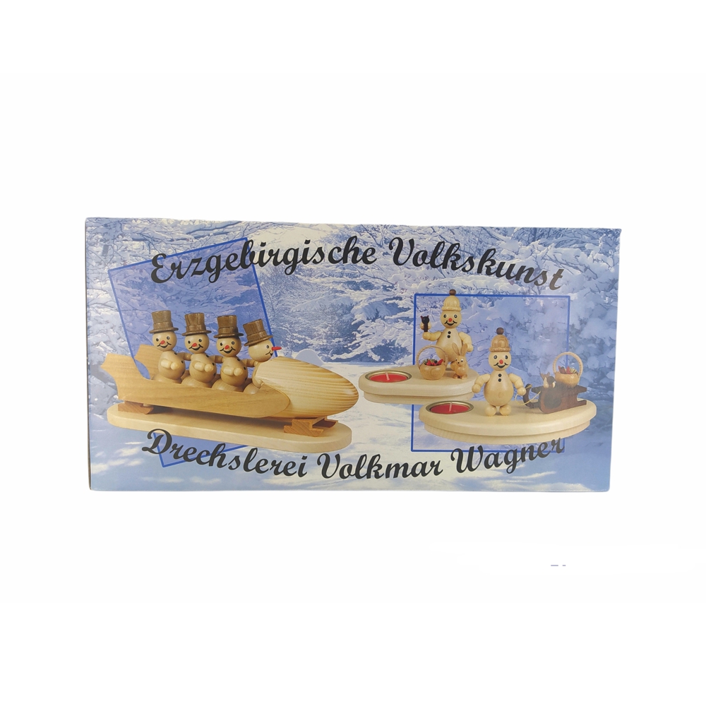 Räuchermann Schneemann mit Laterne – Bild 3