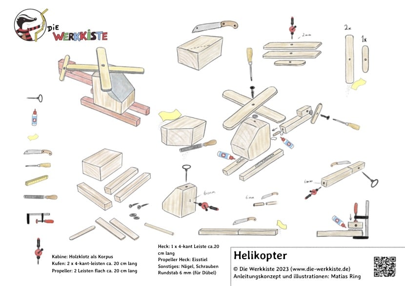 Werkprojekt Hubschrauber als DOWNLOAD