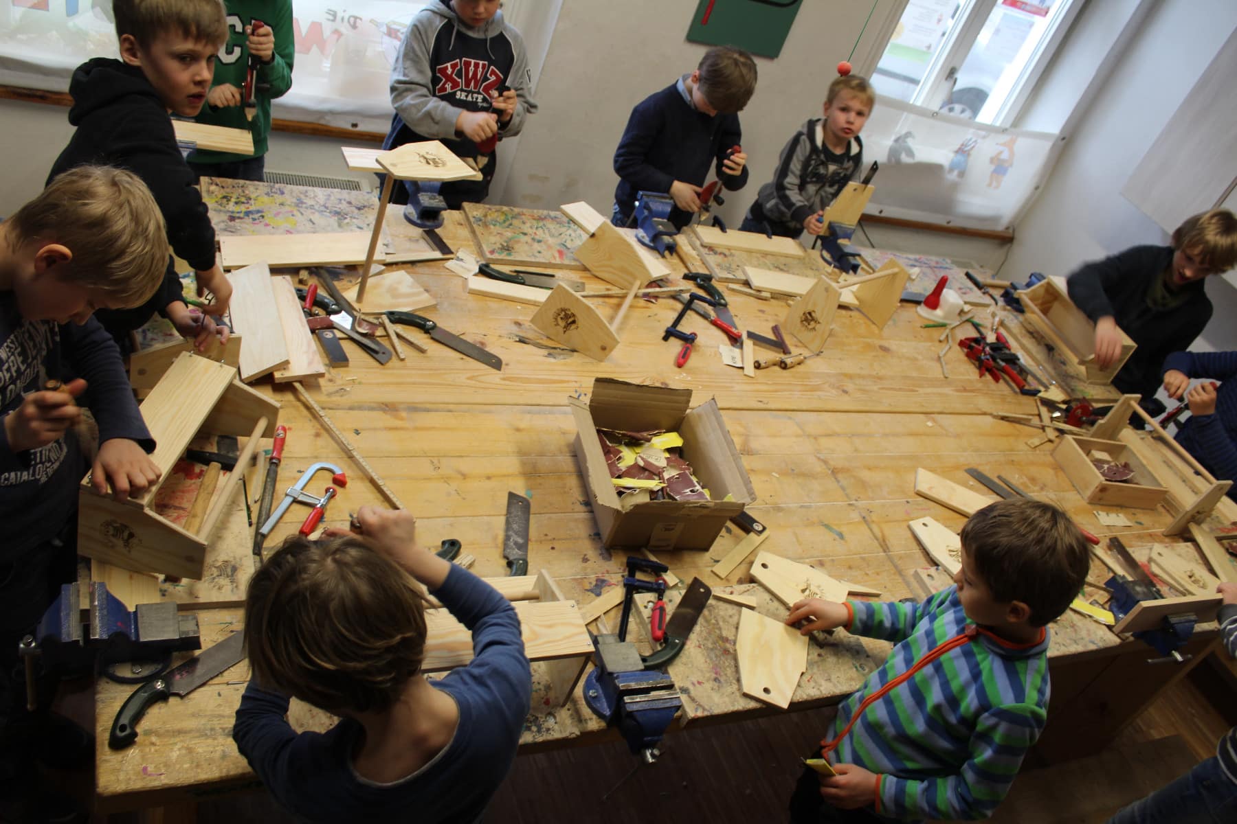 Werkzeugkasten Metall blau/schwarz – Bild 3