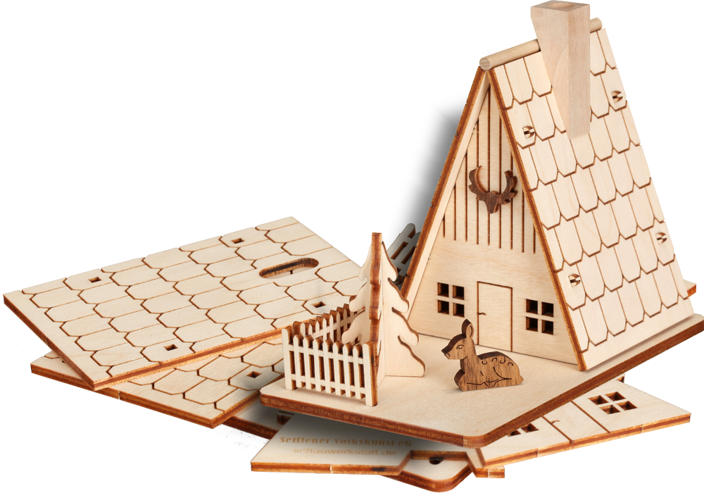 Bastelset Räucherhaus “Forsthaus” – Bild 2